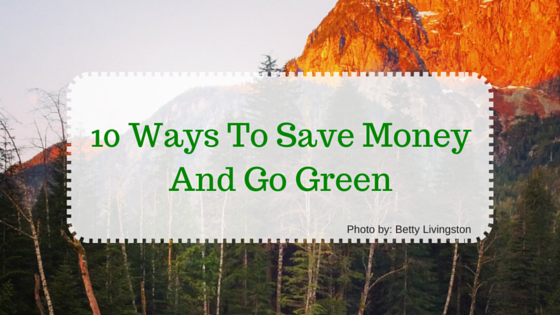 10 Ways To Save Money And Go Green
